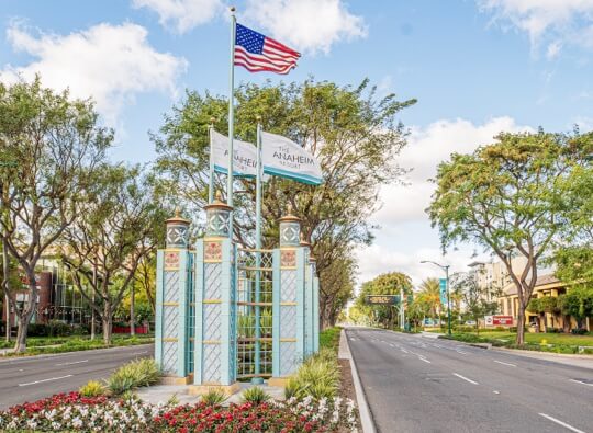 Uniformed and beautifully landscaped streets surround Disney Resort.